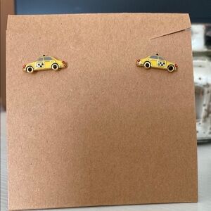 Yellow Taxi Cab Earrings